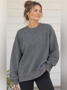 L.L. Bean Men's Crewneck Sweater in Heather Gray